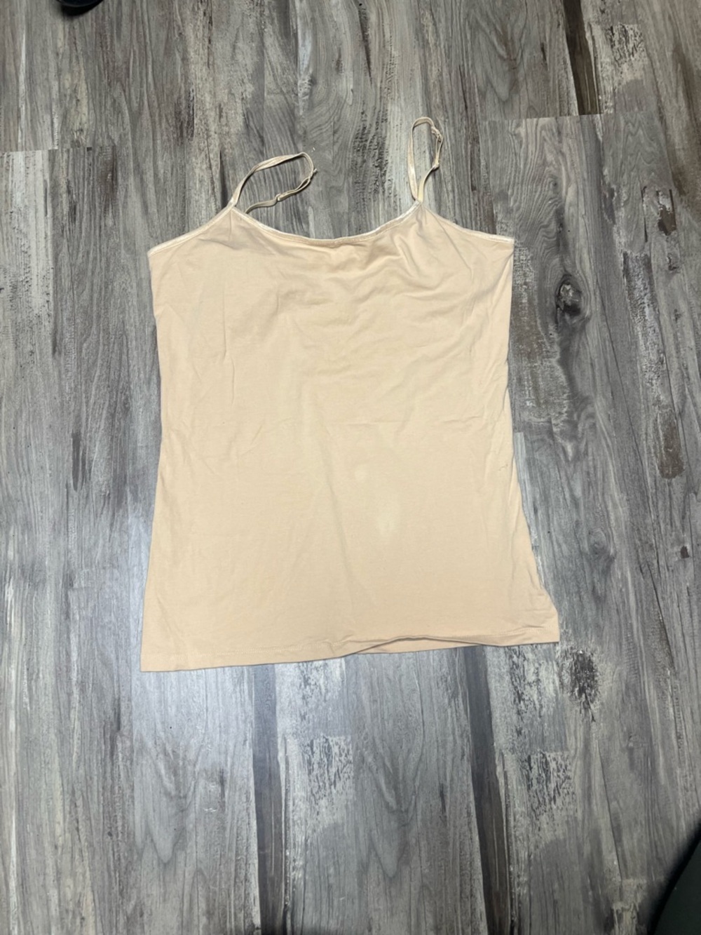 SO Light Beige Nude “Perfect Cami” Camisole with Adjustable Thin Straps